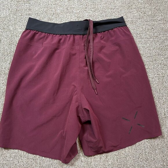 Ten Thousand Interval Running Short in Maroon Red Purple Men's Size Small - Picture 2 of 7